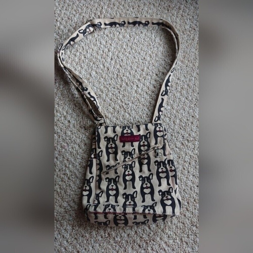 Bungalow 360 dog cotton canvas Messenger Bag